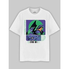 Футболка ALCRAFT EVANGELION collection, размер L, крaсный