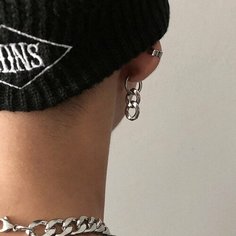 Серьги конго, с подвесками, серебристый Doraemon