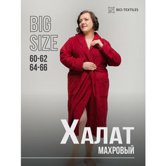 Халат для кормящих мам BIO-TEXTILES, размер 64-66, бордовый