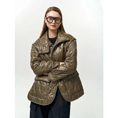 Ветровка Calista Утепленная куртка из стеганой непромокаемой ткани, размер XS, tobacco