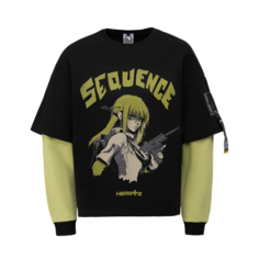 Лонгслив HEARTZ Sequence, размер S, , черный