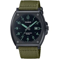 Наручные часы CASIO Collection, черный/хаки