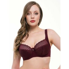 Бюстгальтер Mia-Mella, размер 95F, бордо