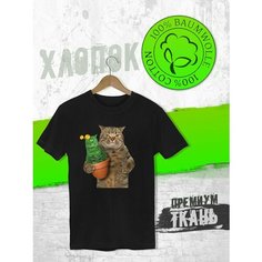Футболка FUTBA4EVER, размер M / 46 - 48, черный