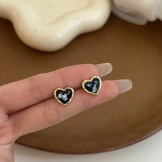 Серьги с подвесками, цепочки Стайл Групп, жемчуг имитация, искусственный камень, размер 20 мм, черный