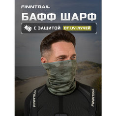 Шарф Finntrail, one size, зеленый