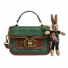 Сумка кросс-боди BeiBaoBao, фактура матовая, рельефная, зеленый (402)