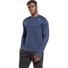 Лонгслив спортивный Reebok TRAIN LS TECH TEE, размер L, , vector navy