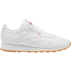 Кроссовки Reebok Classic Leather, полнота F (EU)/ на среднюю стопу, размер 9 US, White/Pure Grey 3