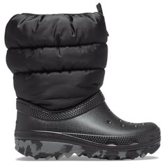Сноубутсы Crocs Classic Neo Puff, размер С11 (28-29EU), black