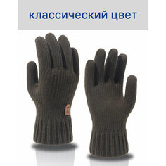 Перчатки , размер one-size, хаки Без бренда