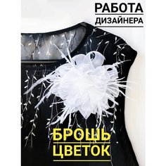 Брошь beauty shop penza, белый