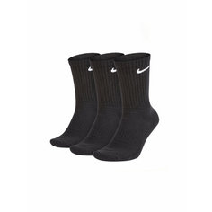 Носки NIKE, комплект, 3 пары, размер L, черный