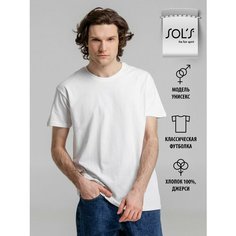 Футболка Sols, размер 46-48, белый