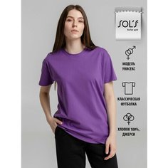 Футболка Sols, размер 48-50, фиолетовый