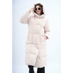 Парка H&T Collection, размер 48, бежевый
