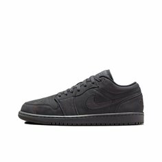Кроссовки Jordan 1 Low, полнота F (EU)/ на среднюю стопу, размер 13US 12UK 47.5EU 46.5RU 31CM, серый, черный