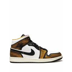 Кроссовки Jordan Air Jordan 1 Mid SE Wear-Away, размер 10.5 US (Мужские размеры Jordan US ), чёрный