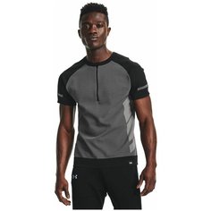 Футболка спортивная Under Armour IntelliKnit Half Zip SS, 1 шт., размер S, чёрный