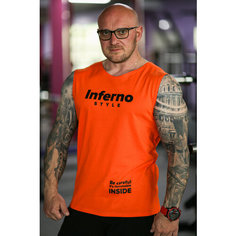Майка Inferno Style Майка Широкое плечо "INFERNO STYLE" М-002-005, 1 шт., размер 3XL, оранжевый
