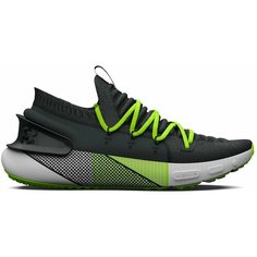 Кроссовки Under Armour UA HOVR Phantom 3 RFLCT, полнота F (EU)/ на среднюю стопу, размер 9 US, черный/зеленый