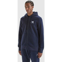 Толстовка Diadora Hoodie Fz Core, размер S, , синий