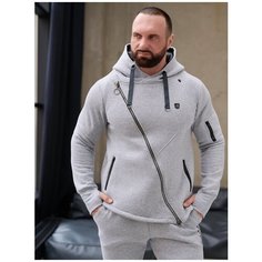 Толстовка Galaktika, размер L, , серый меланж