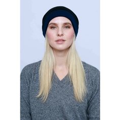 Шапка бини KHAN Cashmere, размер универсальный, черный