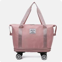 Сумка дорожная , 55х32х22 см, ручная кладь, розовый Нет бренда