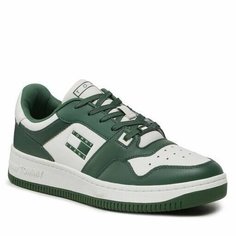 Кроссовки TOMMY HILFIGER TJM BASKET PR, размер 43, зеленый
