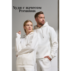 Худи Uzcotton Premium, размер 50-52\XL, , белый
