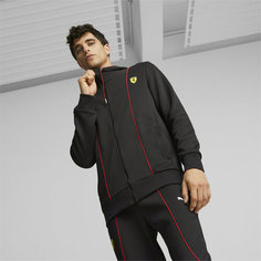 Толстовка спортивная PUMA Ferrari Race HDD Sweat Jacket, размер S, , чёрный
