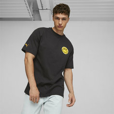 Футболка спортивная PUMA PL Garage Crew Tee, размер S, чёрный