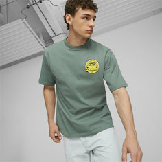 Футболка спортивная PUMA PL Garage Crew Tee, размер XL, зеленый