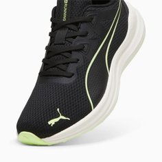 Кроссовки PUMA Reflect Lite, размер 11 UK, черный/зеленый