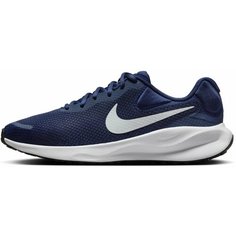 Кроссовки NIKE Nike Revolution 7, полнота F (EU)/ на среднюю стопу, размер 6,5 US, синий
