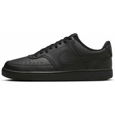 Кеды NIKE M Court Vision Low Next Nature, полнота F (EU)/ на среднюю стопу, размер 11.5 US, чёрный