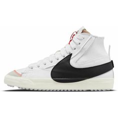 Кеды NIKE Nike Blazer Mid 77 Jumbo, полнота F (EU)/ на среднюю стопу, размер 10,5 US, белый, черный