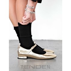 Носки TENDEN, комплект, 2 пары, размер one size, черный