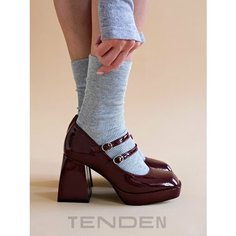 Носки TENDEN, комплект, 2 пары, размер one size, серый
