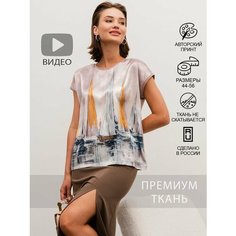Футболка SAHAR, размер 44, черный