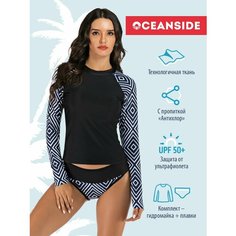 Купальник OCEANSIDE Sport, размер XL, черный, белый