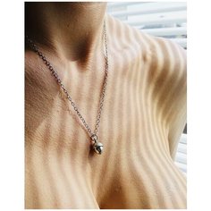 Колье VERBA, длина 50 см, серебряный