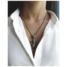 Колье VERBA, длина 70 см, серебристый