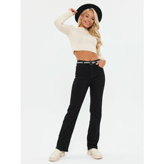 Джинсы палаццо Candy Jeans, размер 25, черный