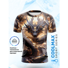 Футболка Evofox, размер 5XL, оранжевый, черный
