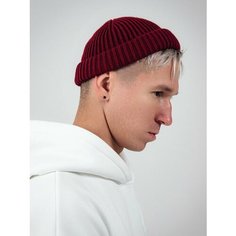 Шапка бини DARKED Кусто, размер ONESIZE, бордовый