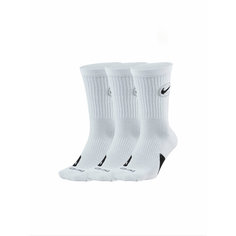 Носки NIKE, комплект, 3 пары, размер L, белый