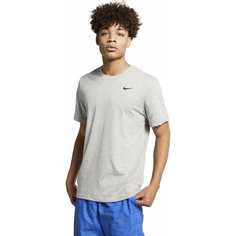 Футболка спортивная NIKE DF TEE, размер L, серый