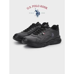 Кроссовки U.S. POLO ASSN., полнота 6 (RU)/ на среднюю стопу, размер 37, черный